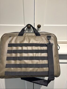 Hurley Men's Tactical Laptop Bag in Olive Green with Black Accents